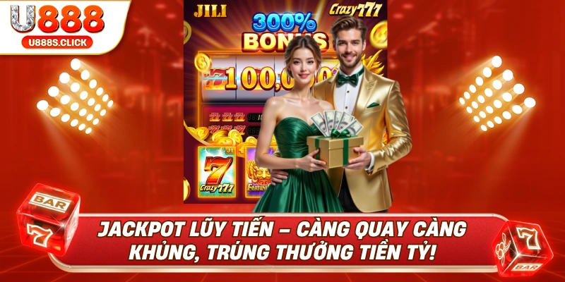 Mỗi lượt cược của người chơi trên nổ hũ U888 đều góp vào quỹ jackpot, tạo cơ hội trúng giải khổng lồ.