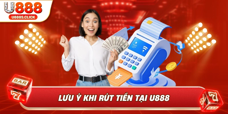 Những lưu ý khi thao tác rút tiền U888