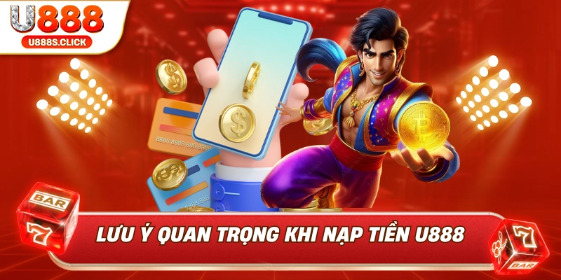 Lưu ý quan trọng khi nạp tiền U888.